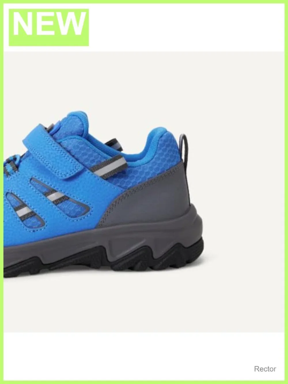 Kids Waterproof Hiking Sneakers - Nylon and PU Suede - Hook and Loop